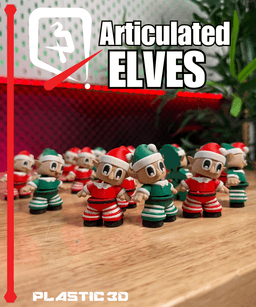 Articulated Elves — Santa's Hardest Working Print Crew 3d model