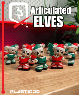 Articulated Elves — Santa's Hardest Working Print Crew 3d model
