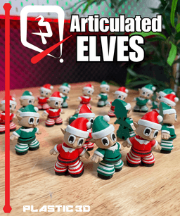Articulated Elves — Santa's Hardest Working Print Crew 3d model