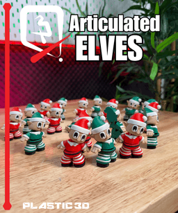 Articulated Elves — Santa's Hardest Working Print Crew 3d model
