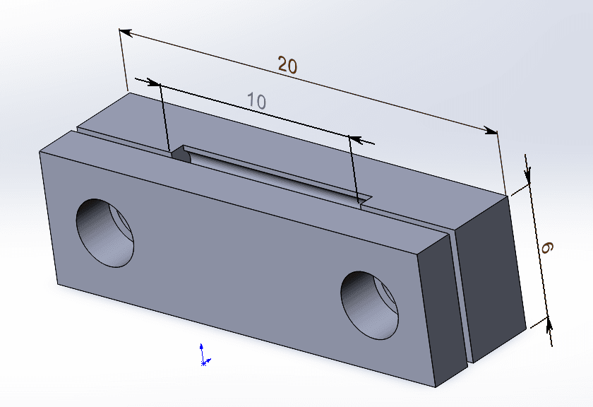 2GT Timing belt clamp v1 3d model