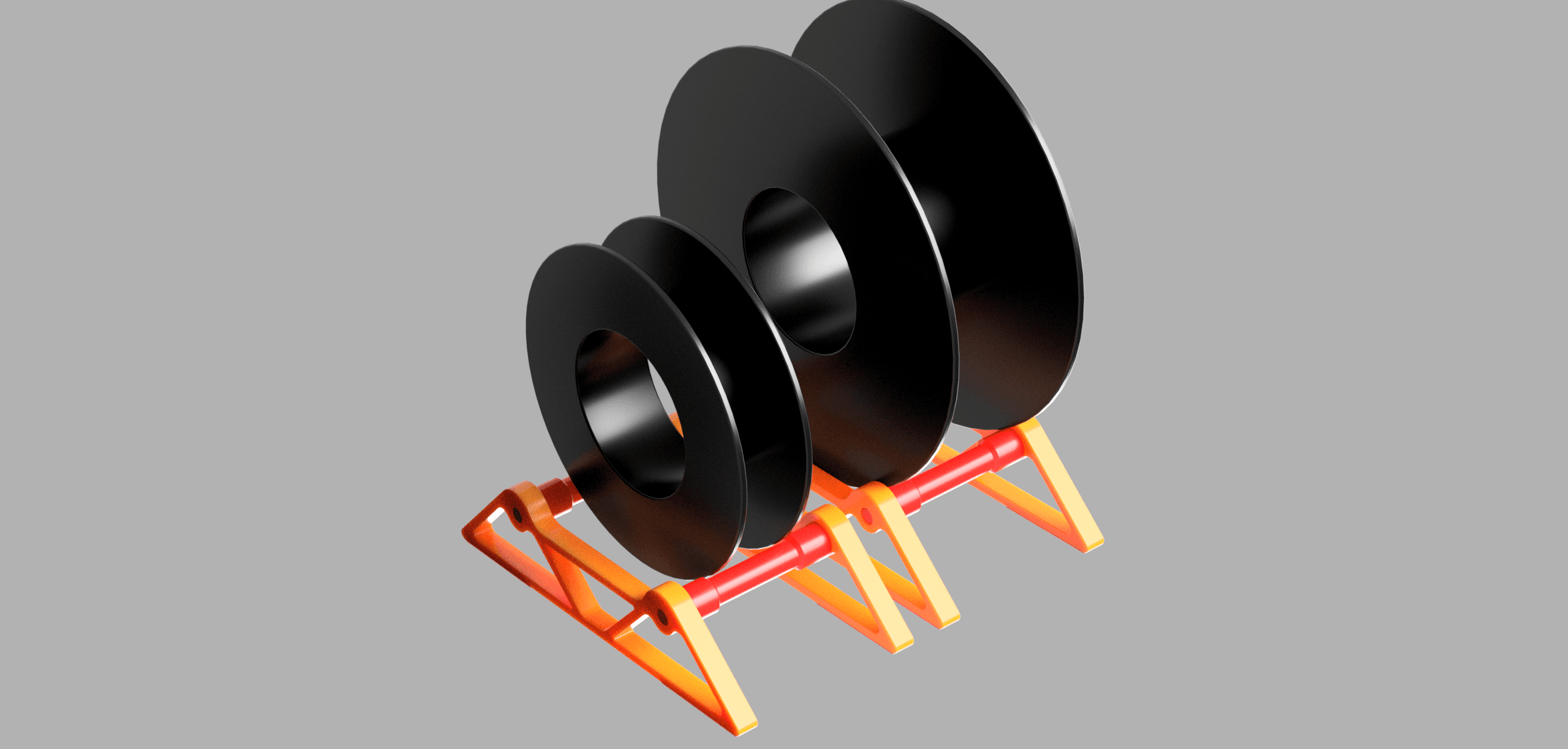 BambuLabs X1 and P1 series external Roller 3d model