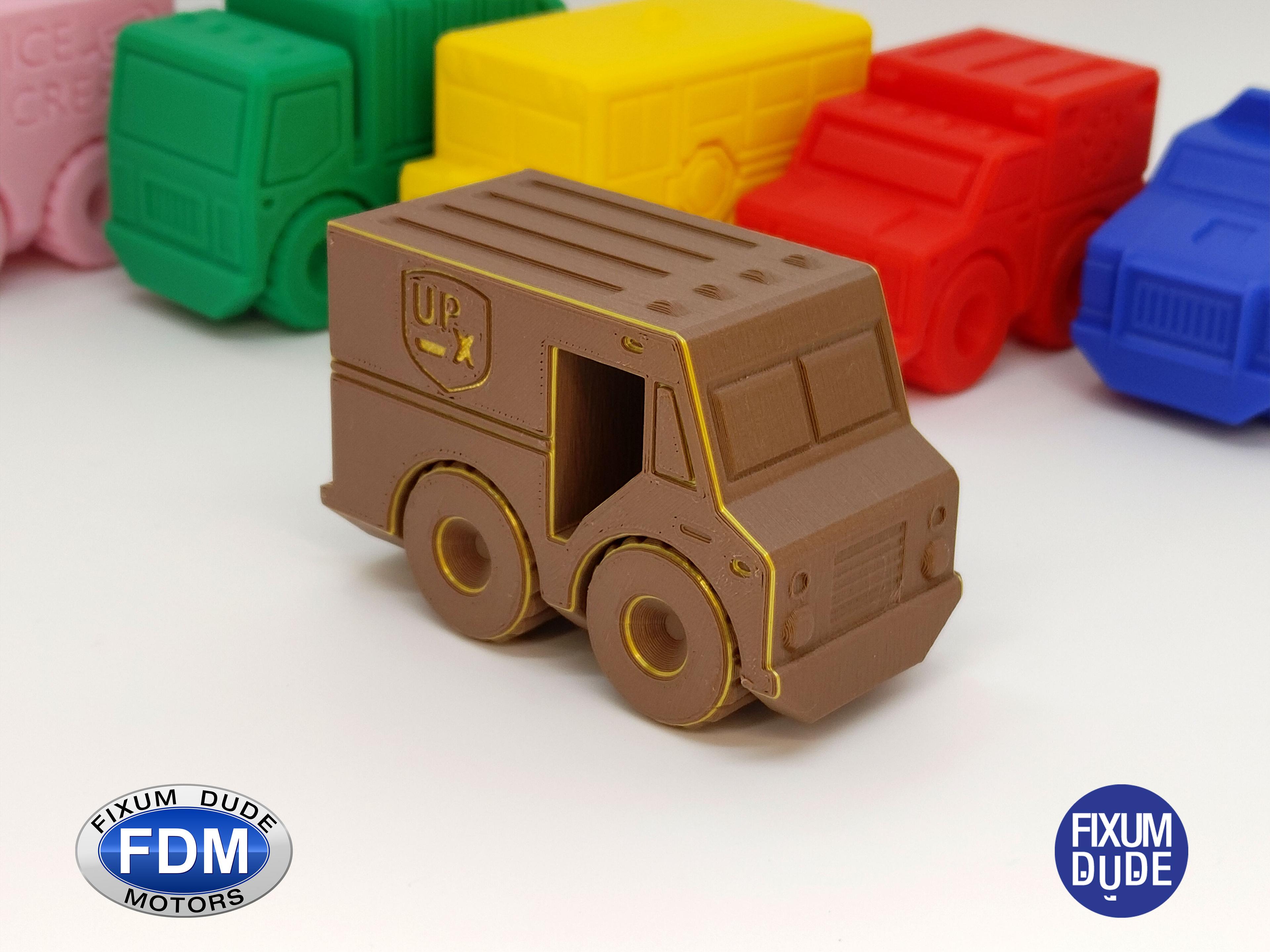Fixum Dude Motors PIP Package Delivery Truck  3d model