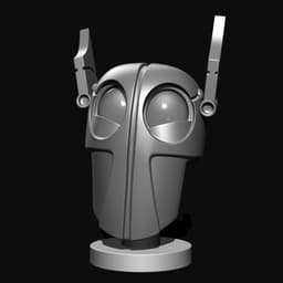Army Robot head 3d model