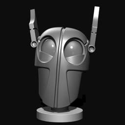 Army Robot head 3d model