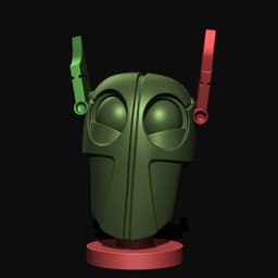 Army Robot head 3d model