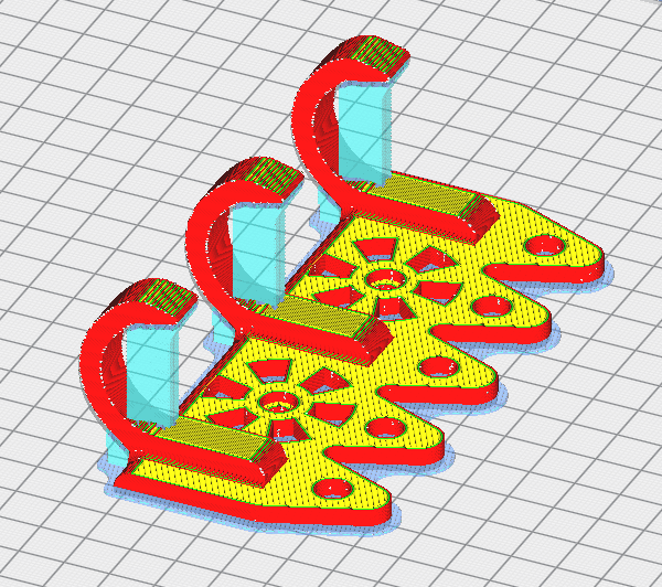 Coat Rack for Keychains 3d model