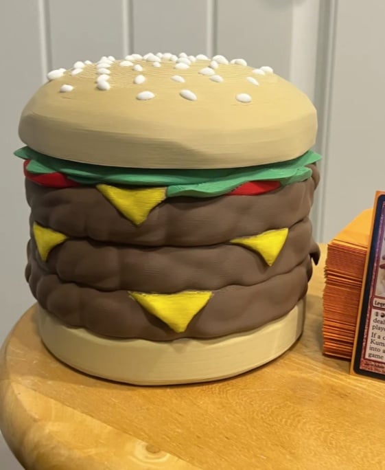 MTG Commander Deck Box - Burger 3d model