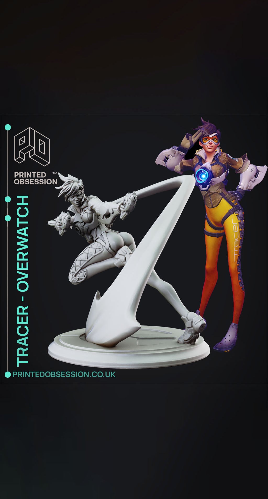 Tracer - Overwatch - Fanart Model 3d model