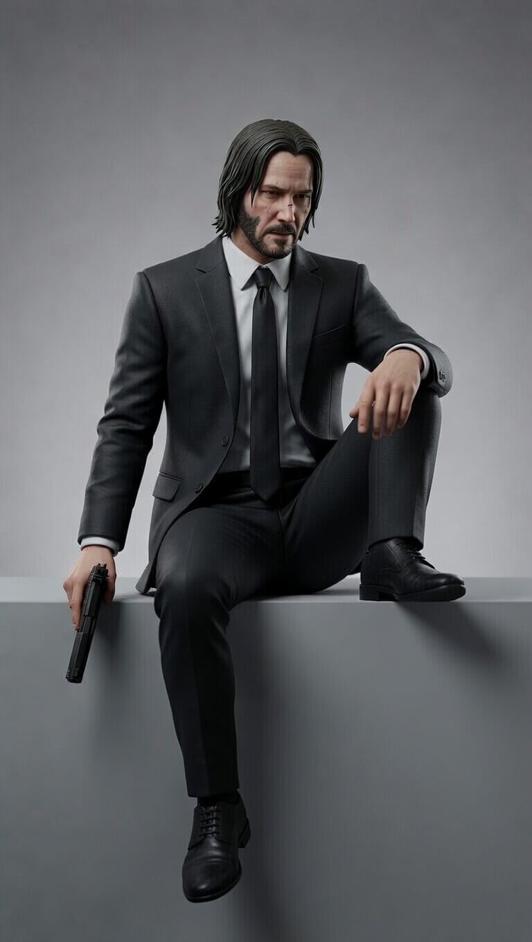 Legendary Mr. Wick Shelf-Sitter 3d model