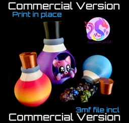 Voidkitty Dice Tower & Dice Flask *Commercial Version* 3d model