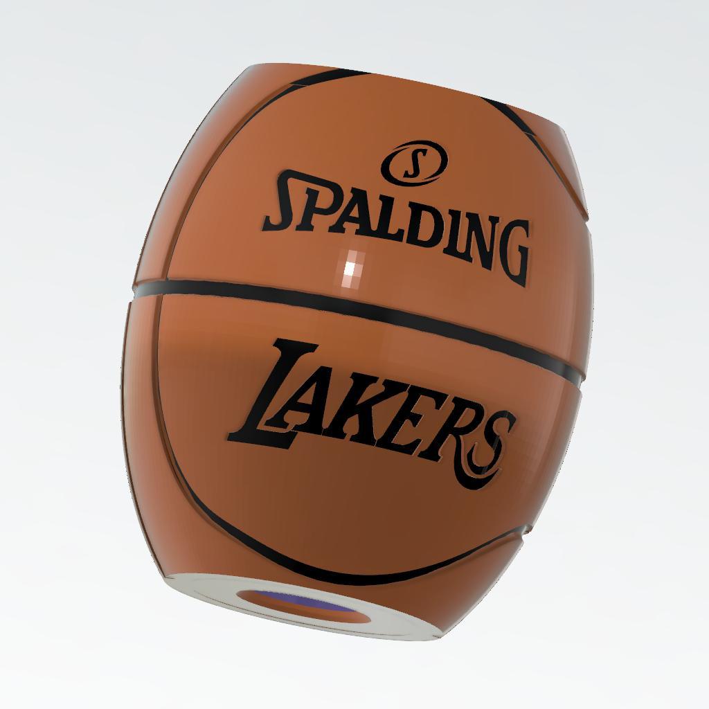 Basketball Koozie Lakers.stl 3d model