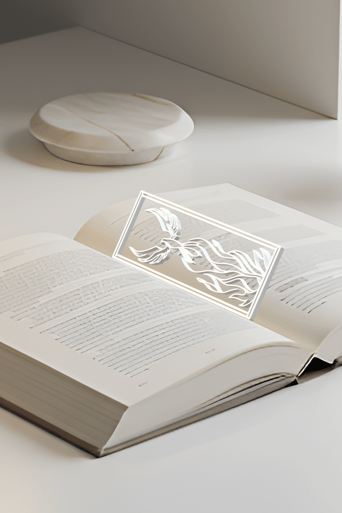 Phoneix Bookmark, Gift Idea 3d model