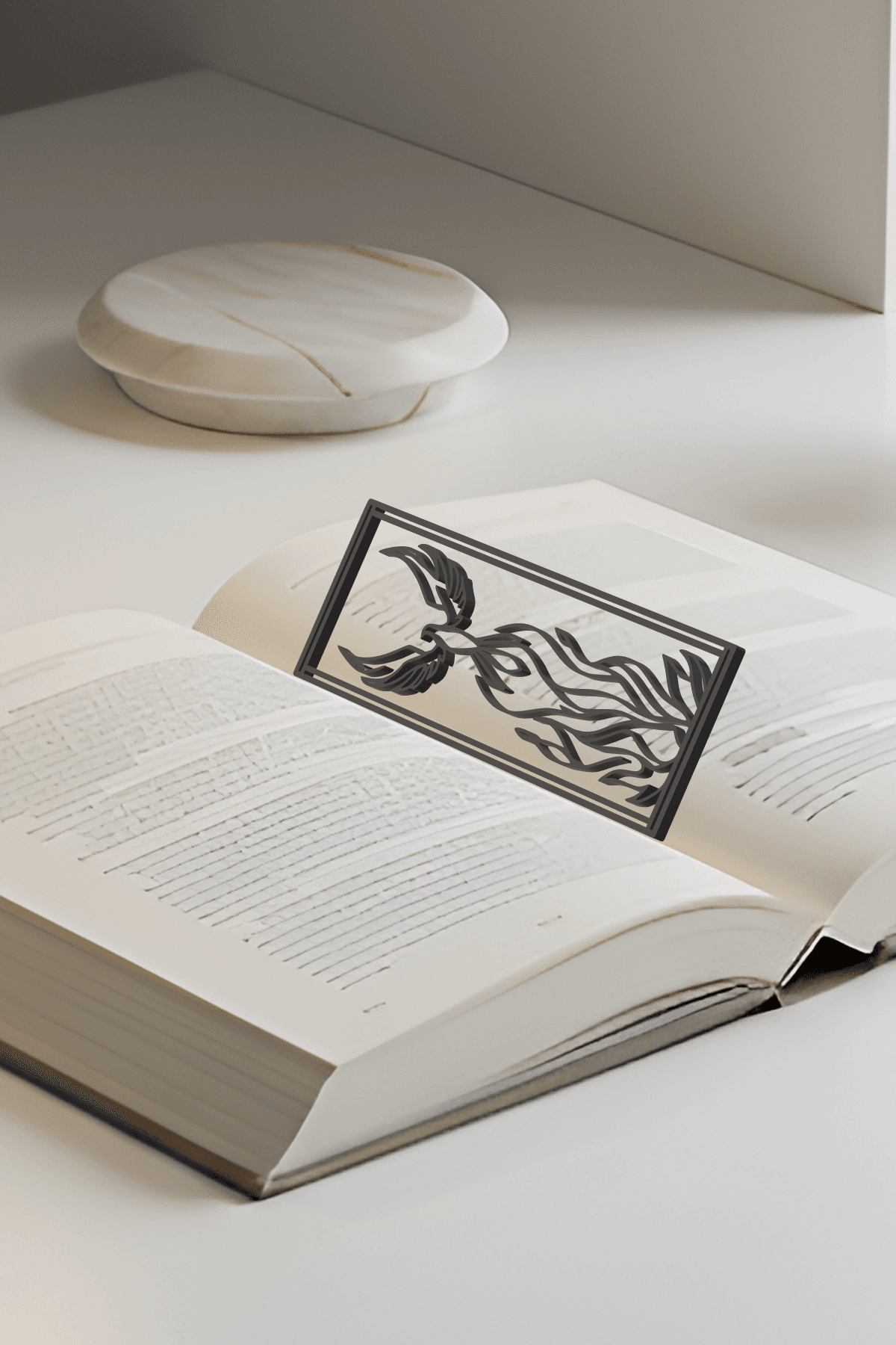 Phoneix Bookmark, Gift Idea 3d model