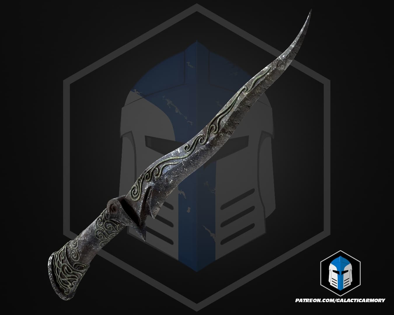 Skyrim Ebony Dagger - 3D Print Files 3d model
