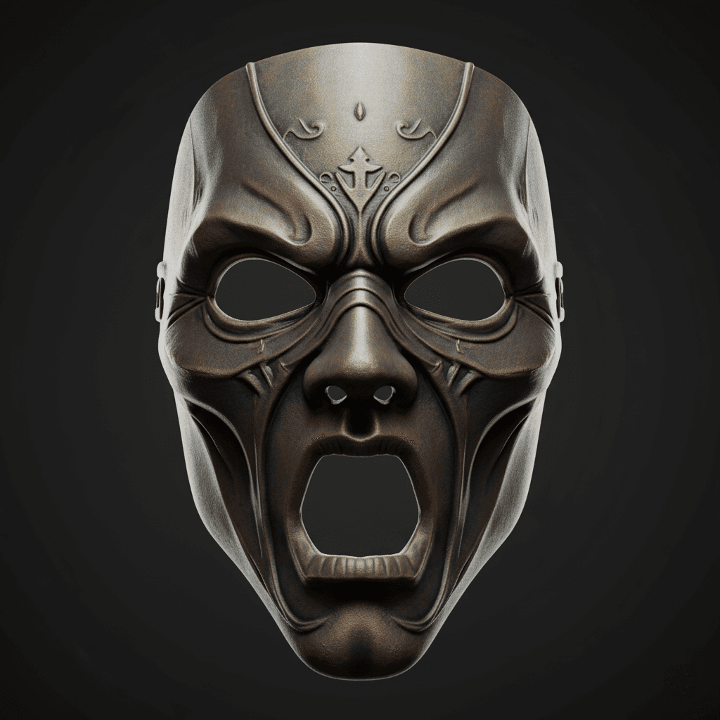 Abyss Watcher Wearable Cosplay Mask Detailed STL 3d model