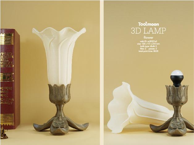flower lamp 3d model