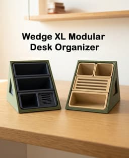 Wedge XL - Modular Desk Organizer with Multiple Inserts 3d model