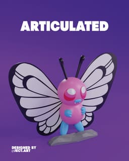 BUTTERFREE: The Ultimate Collection (Articulated & Flexy) 3d model