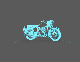BSA - Lightning Wall Art 3d model