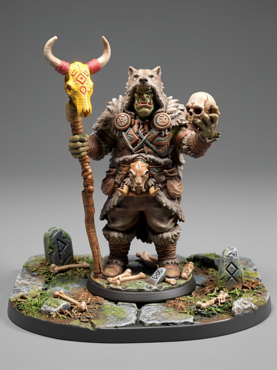 Orc wizard 3d model