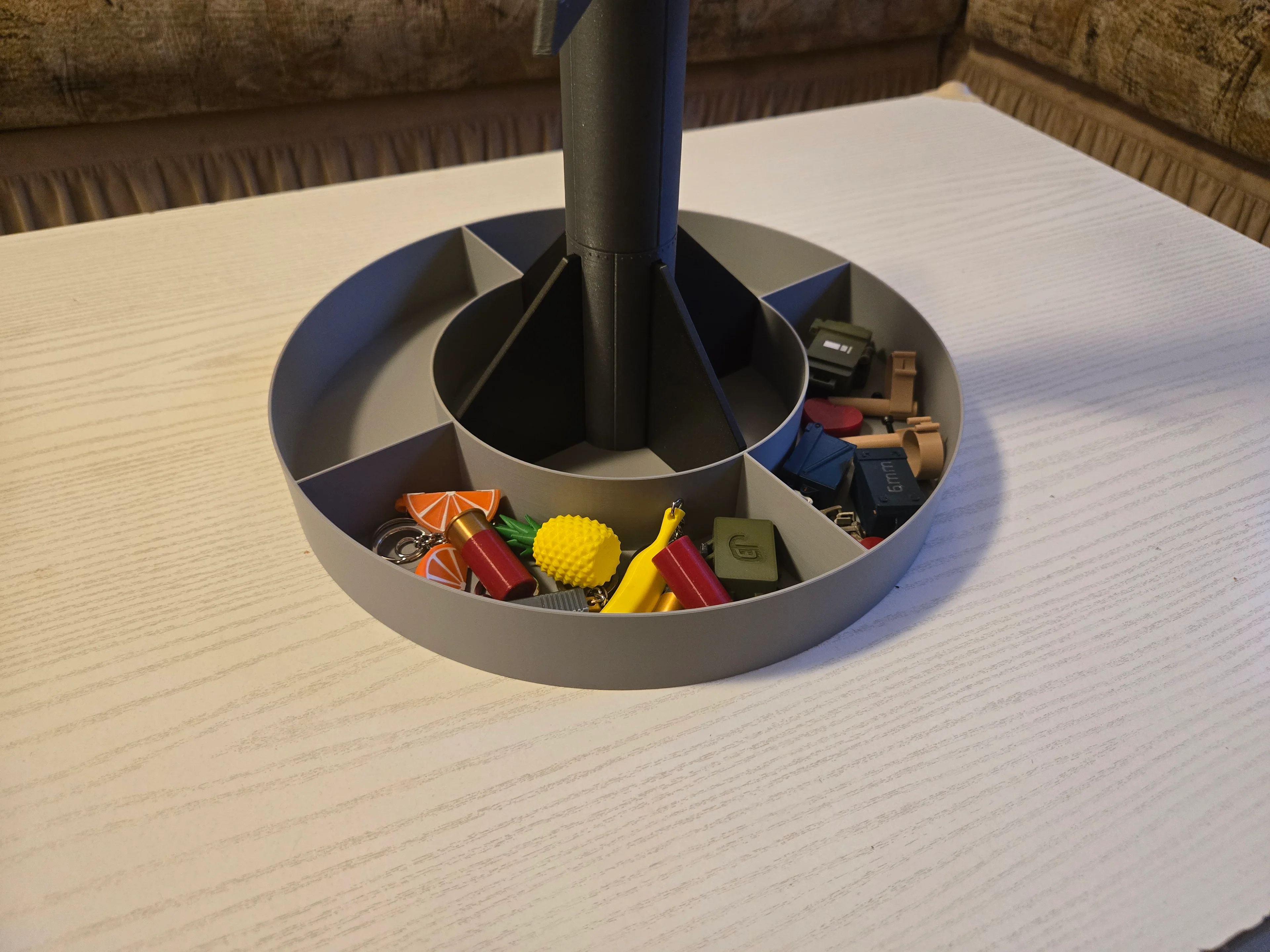 Keychain Display Stand — Missile 3d model
