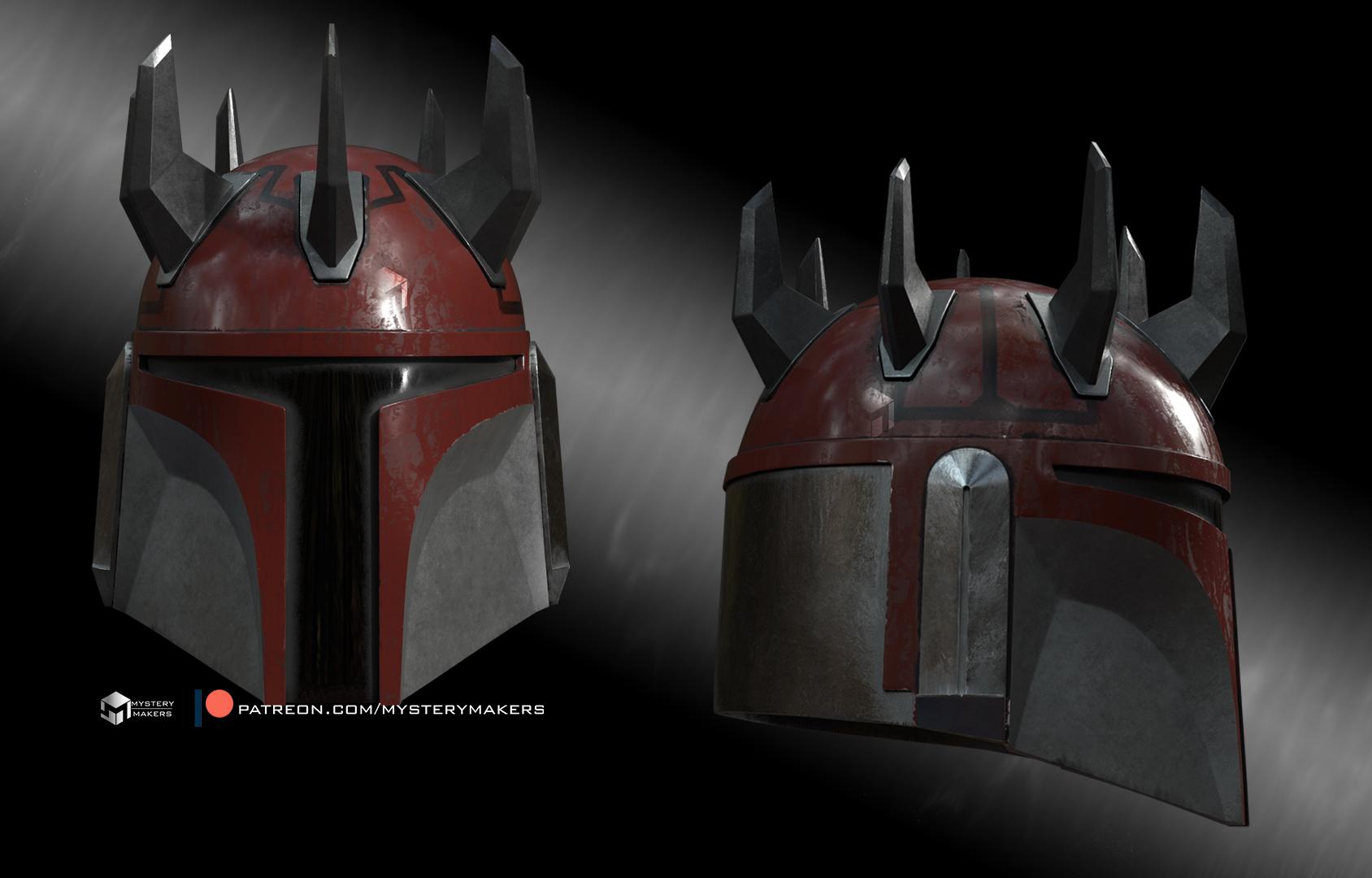 The Mandalorian Supercommando helmet 3d model