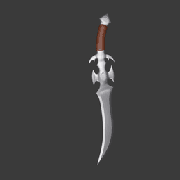 Blightfang Fantasy Sword 3d model