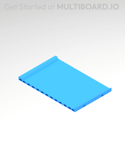 4x6 MU - Center - Modular Bolt-Locked Shelf 3d model
