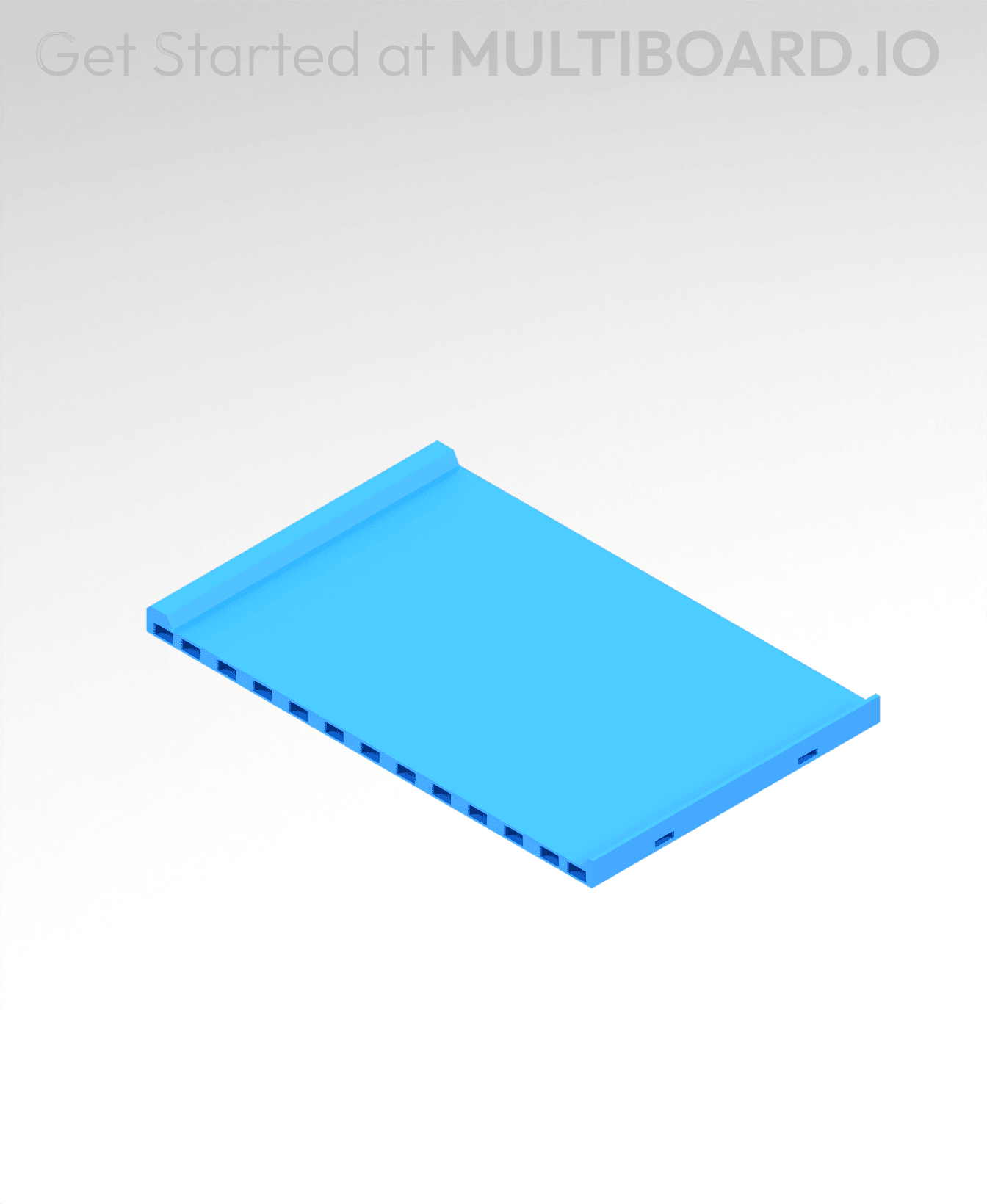 4x6 MU - Center - Modular Bolt-Locked Shelf 3d model