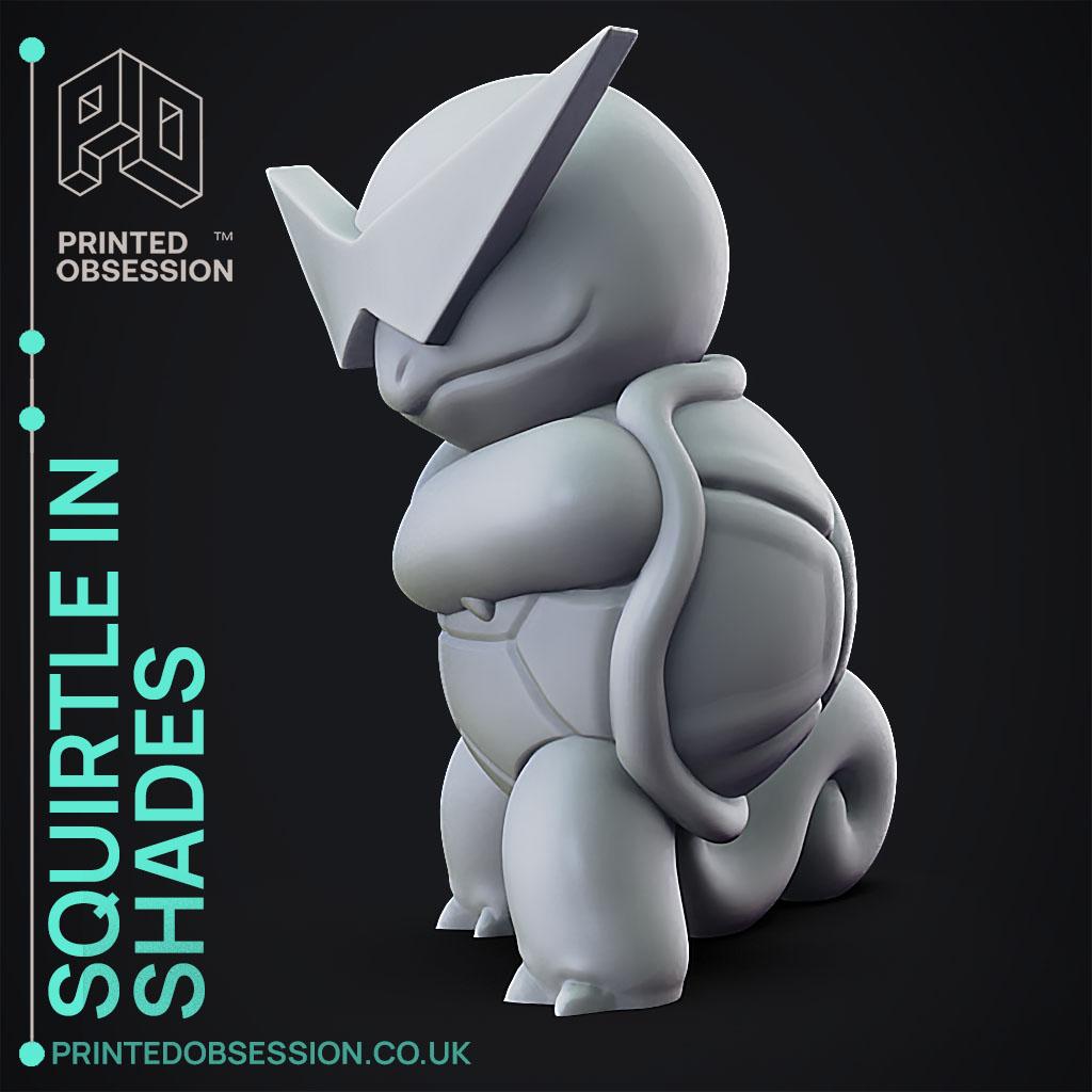 Squirtle with Shades - Pokemon - Fan Art 3d model