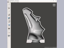 moai_piggybank3_cap.stl - Cross-section - 3d model