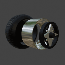 SSR Super Star SS-01 wheels 1/64 JDM 3d model