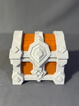 Custom DND Dwarven Chest Dice Holder STL (3D Print File) 3d model