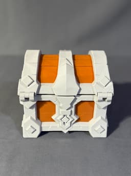 Custom DND Dwarven Chest Dice Holder STL (3D Print File) 3d model