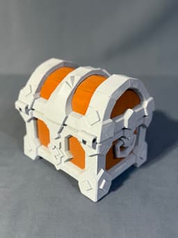 Custom DND Dwarven Chest Dice Holder STL (3D Print File) 3d model