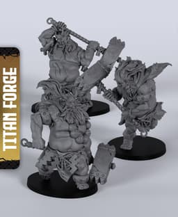 Thunder Oni - With Free Dragon Warhammer - 5e DnD Inspired for RPG and Wargamers 3d model