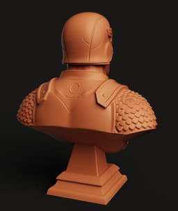Patriot Soldier Bust STL | Superhero Hero 3D Print | Comic Art 3d model