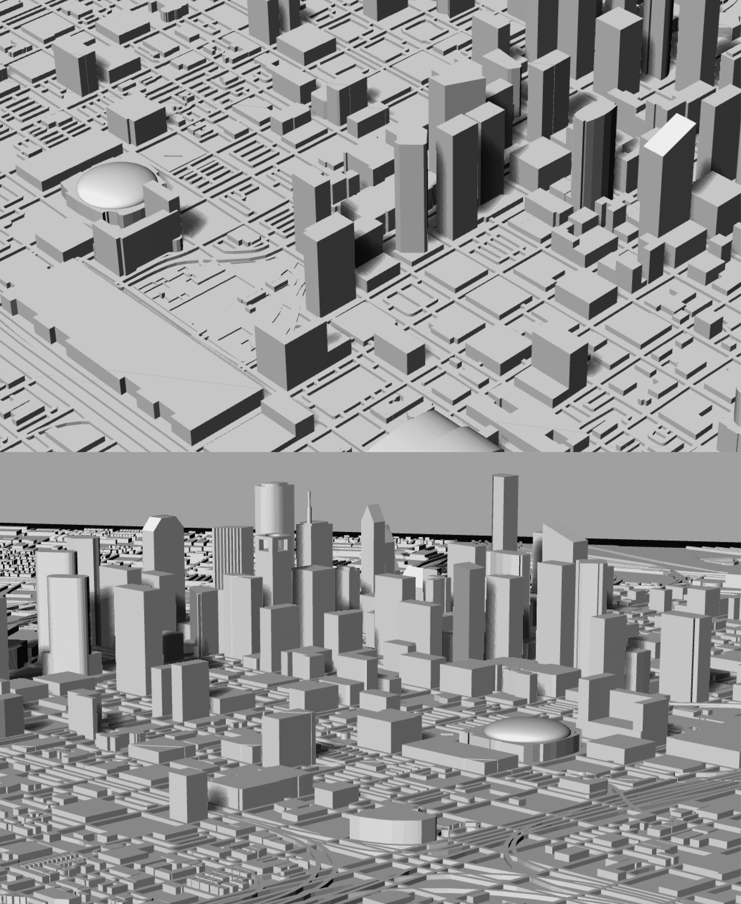 HOUSTON, Skyline 3D map 3d model