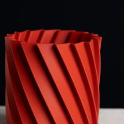 Twisted Pencil Cup, (vase mode & shelled) 3d model