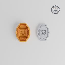 Smart Watch Shape Cutter, Stamp Set for Cookies & Fondant, S/M/L Sizes, Fitness Tracker Gadget, 6-Piece_bundle PRODUCT_2892 3d model