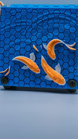 'M for S' Handbag – Size M – Hs Koi Fish 3d model