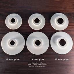 Pipe Collar - 18mm Escutcheon - Rosette Cover Ring 3d model