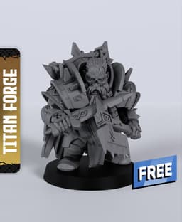 Mor-Zhal Berserker - With Free Dragon - 5e DnD Inspired for RPG and Wargamers 3d model