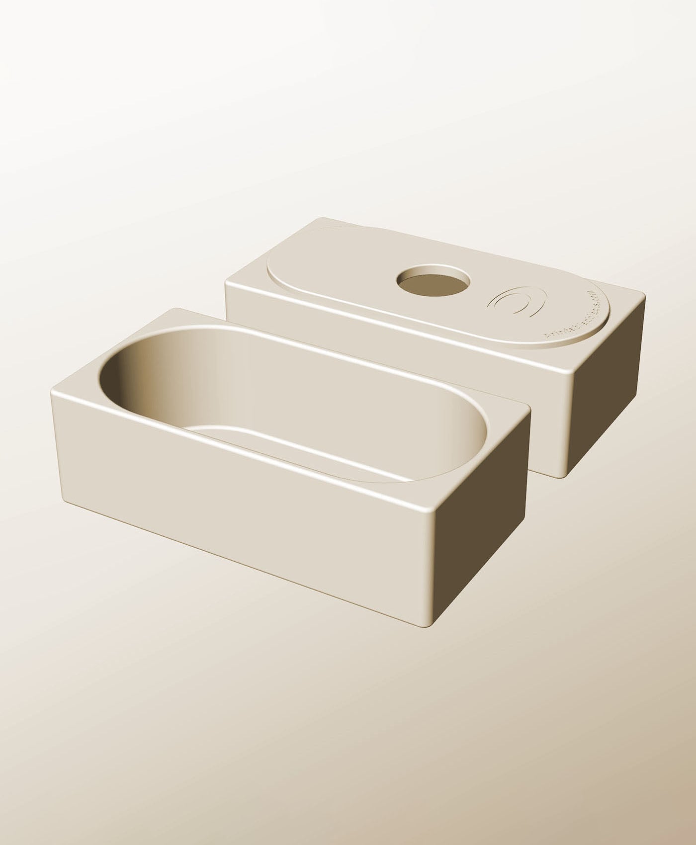 CX96-65-P Stackable pierced bin box module for creative decor 3d model