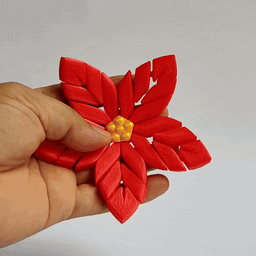 flexi poinsettia 3d model