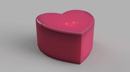 Remix of Simple Heart Box with Lid