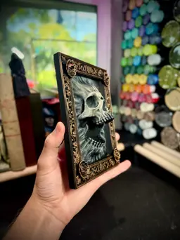 skull picture frame. 3d model