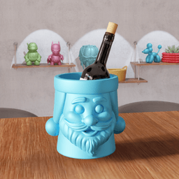 Santa Claus Planter Vase and Storage Box 3d model