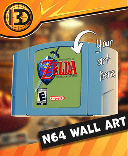 N64 Wall art 3d model